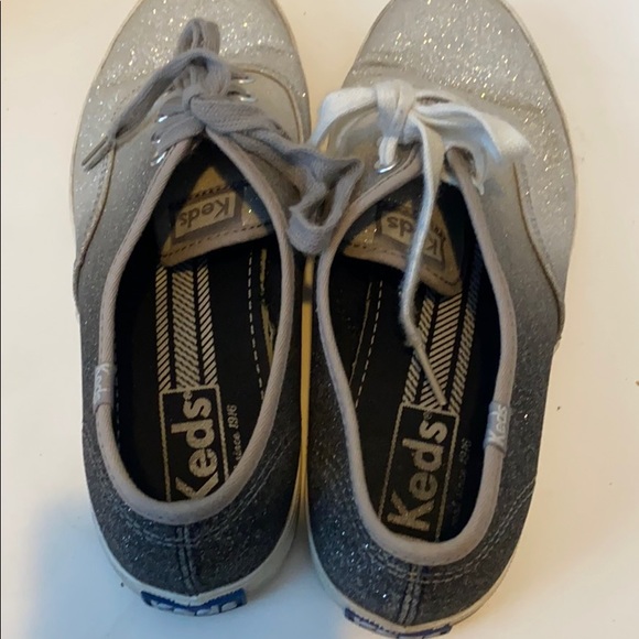Keds glitter sparkle ombré lace up shoes 6.5 - Picture 5 of 10